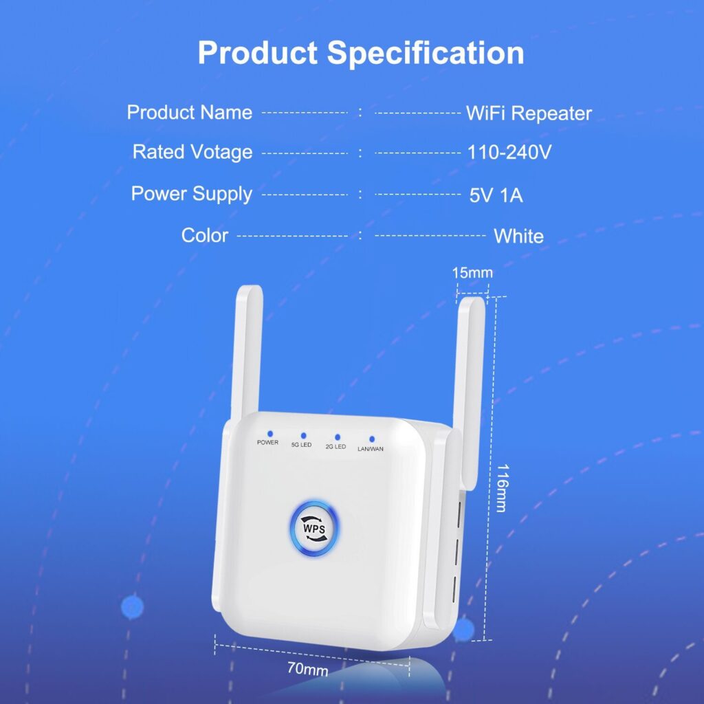 wifi extener and repeater - specification