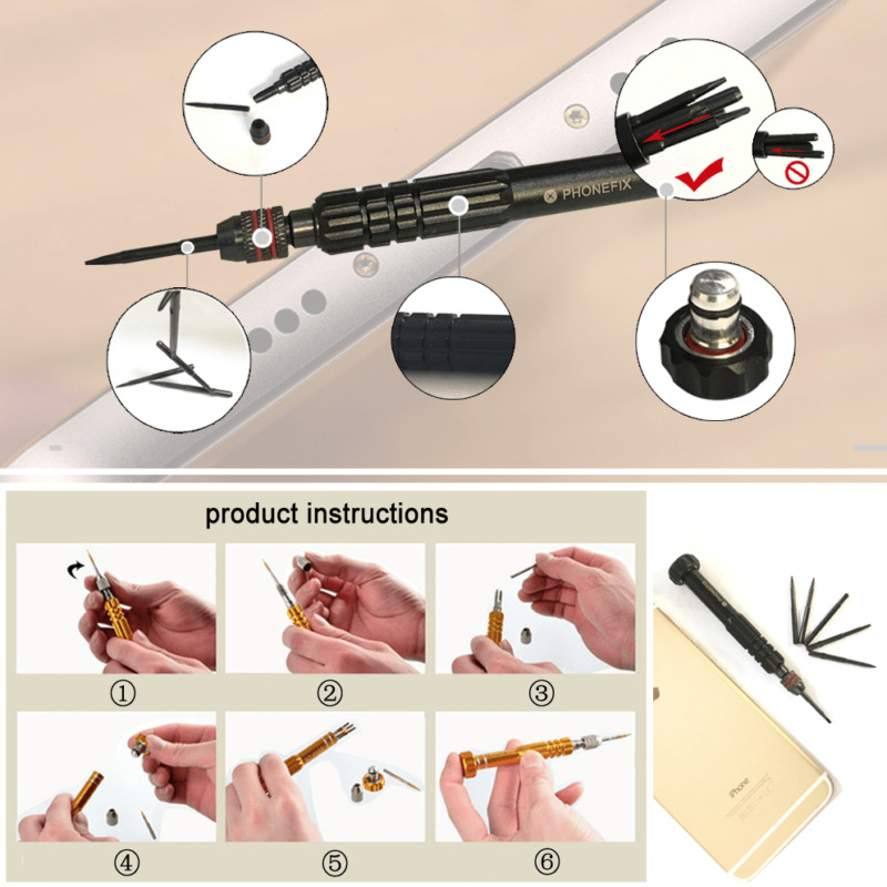 6 in 1 Screwdriver Set - Image 2