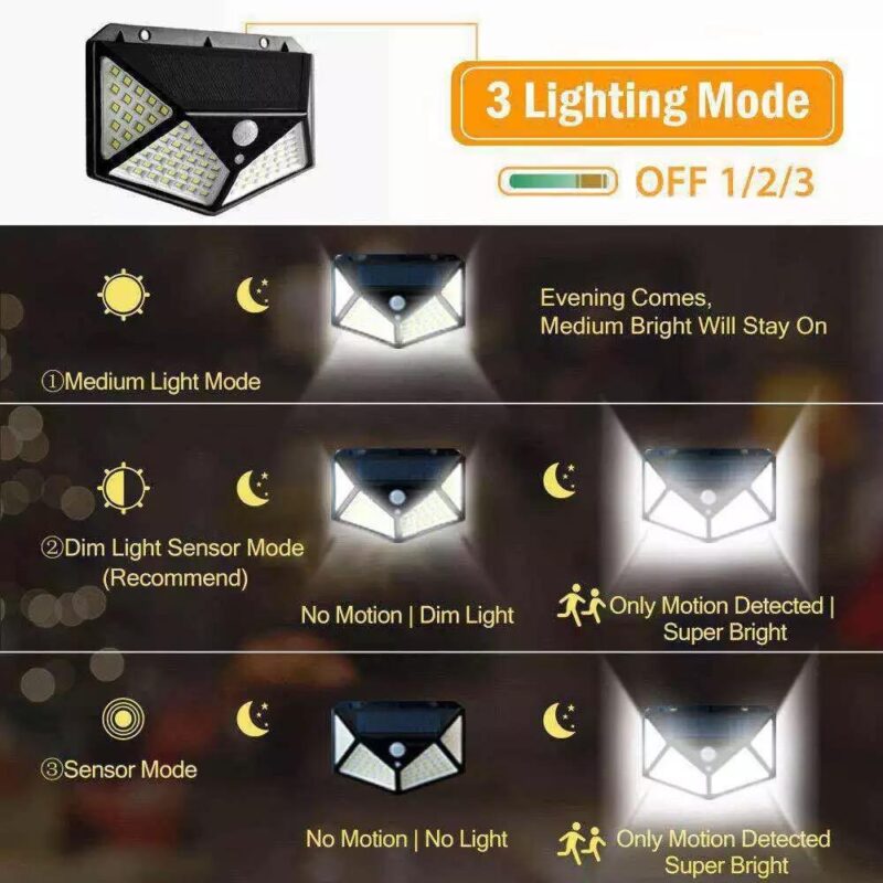 Wireless Solar light - motion sensor rechargeable light - Image 3