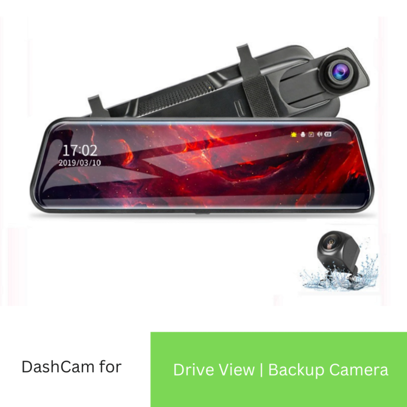 High Quality 2 in 1 Mirror Dashcam with Backup camera see and record in one