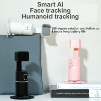 Auto Tracking Phone Holder,360° Rotation Face Body