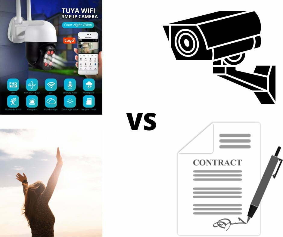 difference between Security camera company and surveillance company