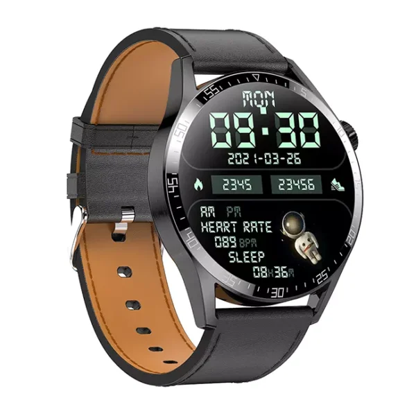 H40 Smart Watch black leather