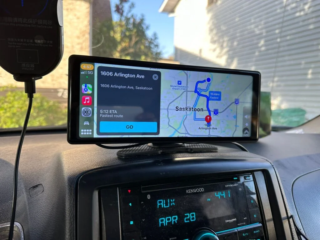 4K CarPlay dashcam map