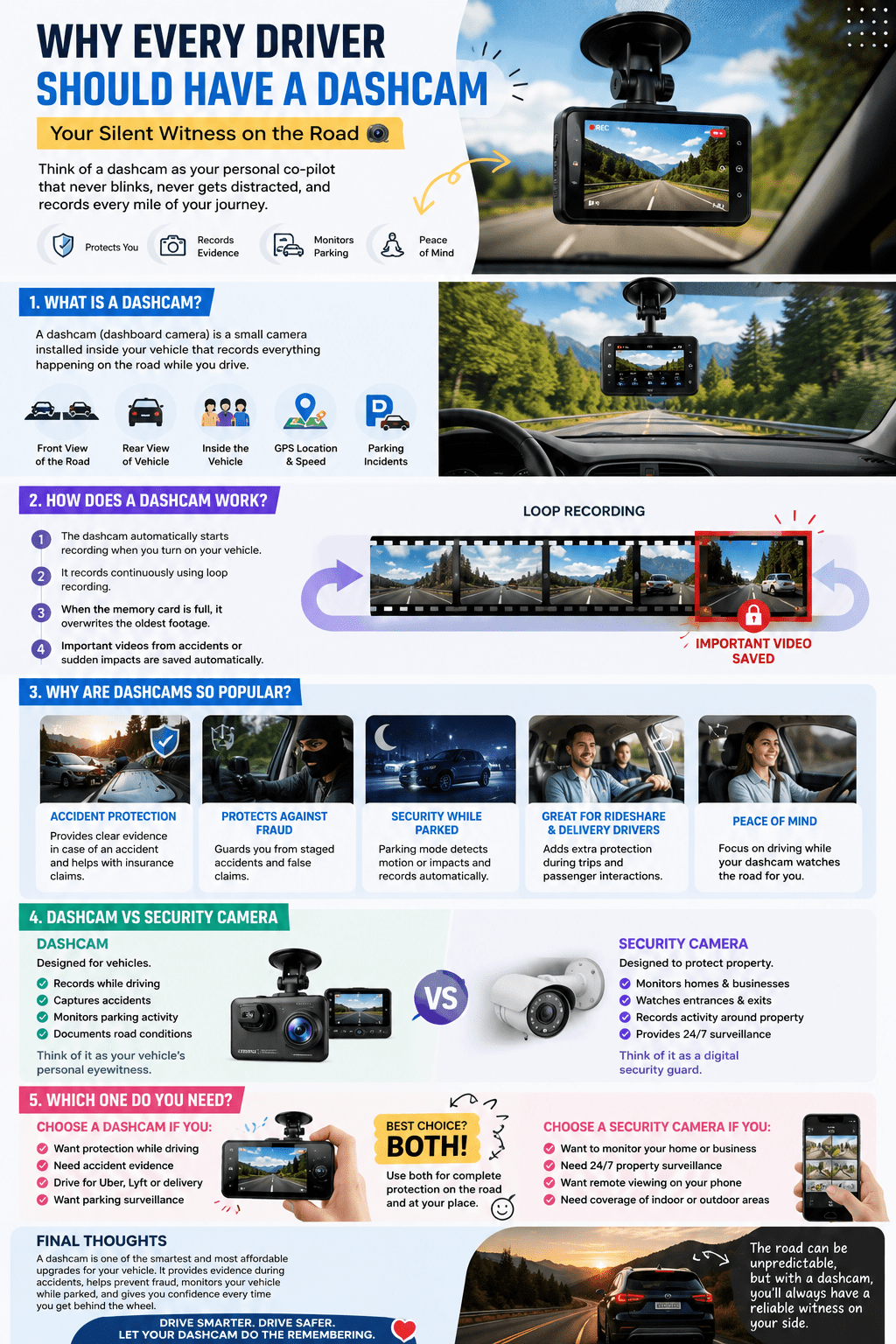 why every driver should have a dashcam
