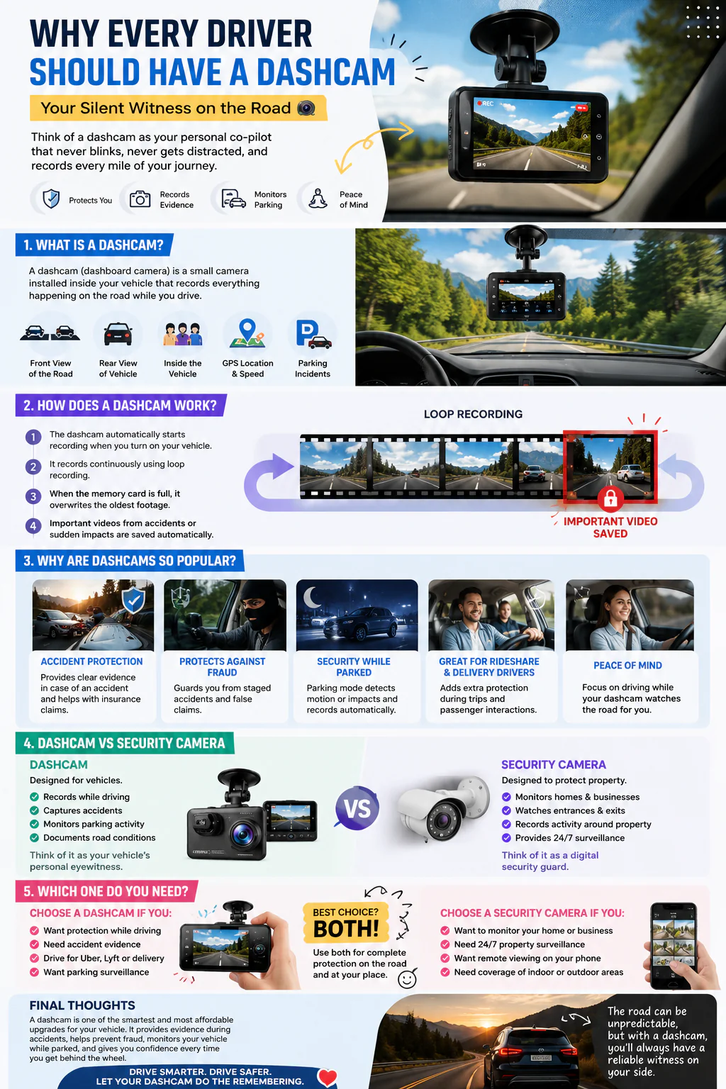 why every driver should have a dashcam