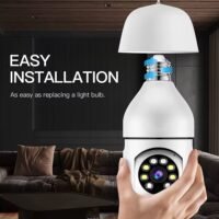 E27 Smart Light Bulb Security Camera – 4MP Ultra-HD PTZ Wireless Surveillance